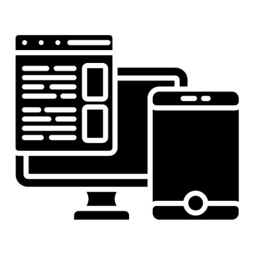 Responsive Website Glyph Icon