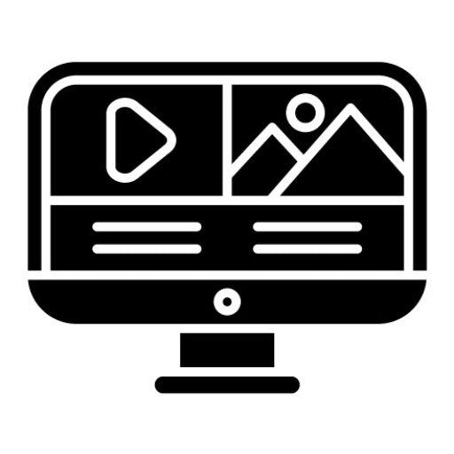 Video Editor Glyph Icon