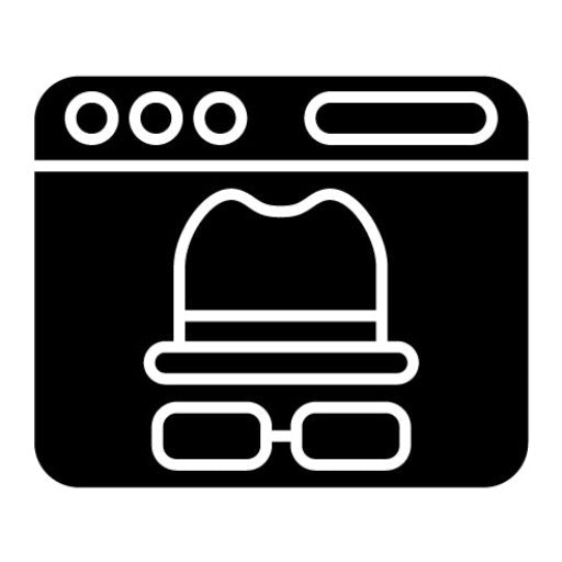White Hat Glyph Icon