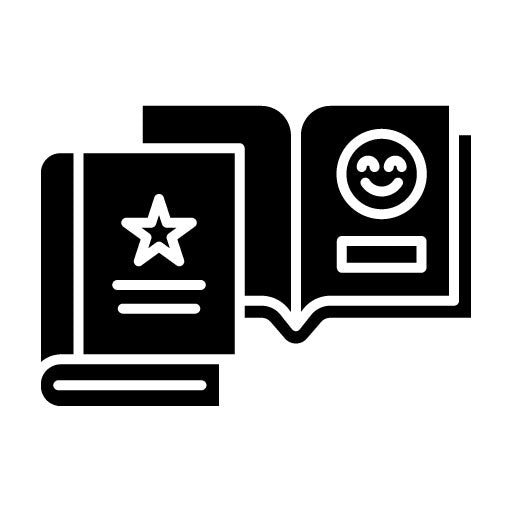 Books Glyph Icon | Kindergarten