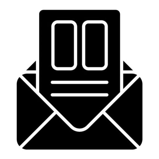 Newsletter Glyph Icon