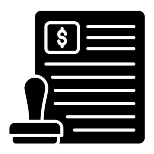 Payroll Administration Glyph Icon