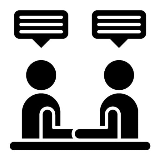 Client Meeting Glyph Icon