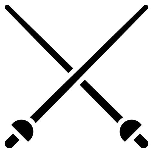 Fencing Glyph Icon | Sport Equipment