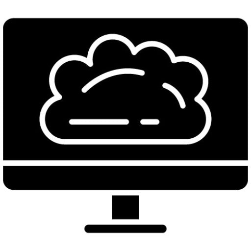 Desktop Glyph Icon | Web Hosting
