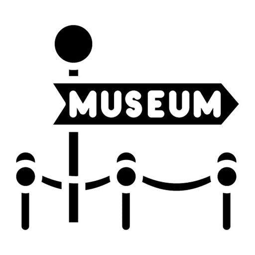 Museum Sign Glyph Icon