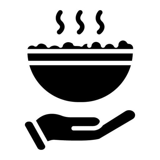 Complimentary Meal Glyph Icon