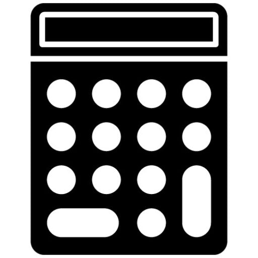 Calculator Glyph Icon | Fintech