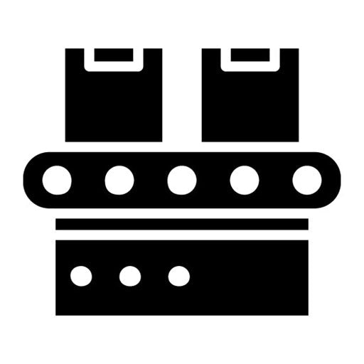 Conveyor Belt Glyph Icon | Industry