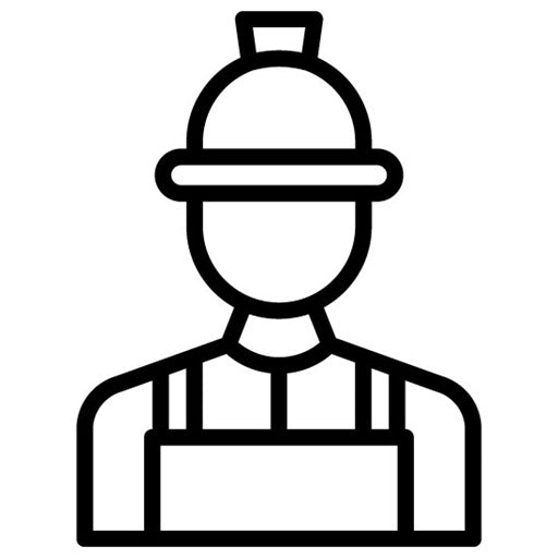 Factory Worker Male Icon