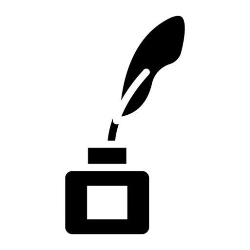 Feather And Ink Glyph Icon | Postal Service