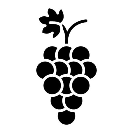 Grapes Glyph Icon | Farming and Gardening