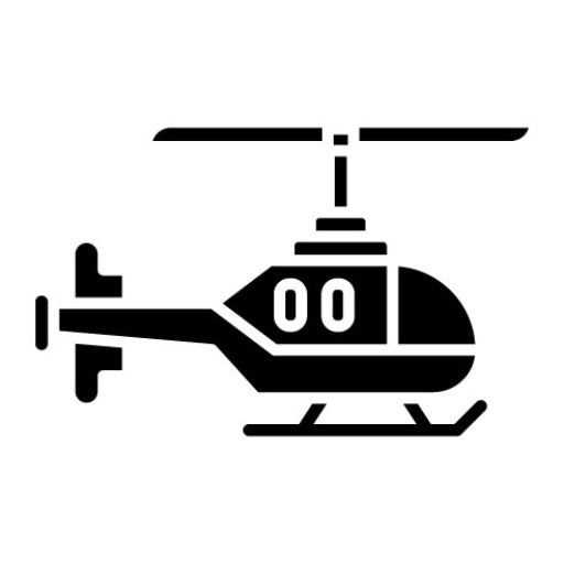 Helicopter Glyph Icon | Farming and Gardening