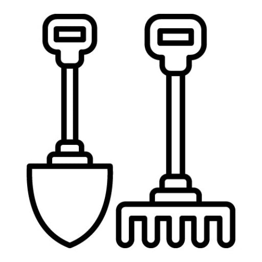Rake And Hoe Icon