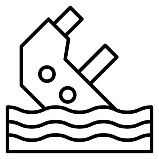 Boat Sink Icon | Natural Disaster
