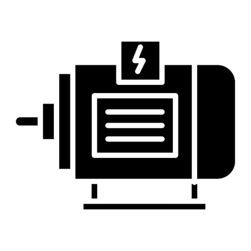 Ac Motor Glyph Icon