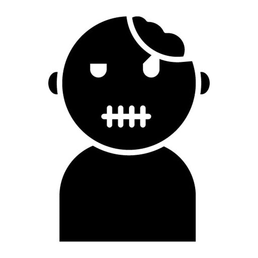 Zombie Glyph Icon