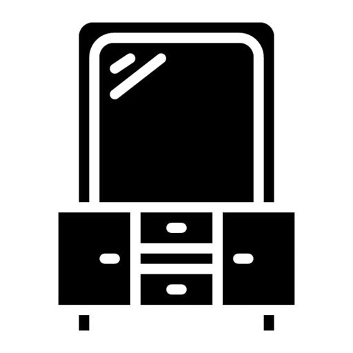 Cleaning Drawers Glyph Icon