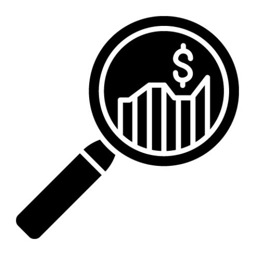 Business Research Glyph Icon