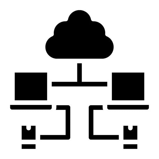 Network Congestion Glyph Icon