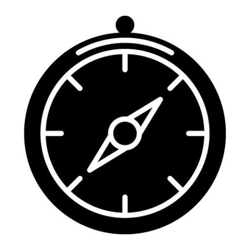 Compass Glyph Icon | Business Startup