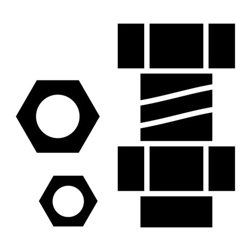 Nuts and bolts Glyph Icon