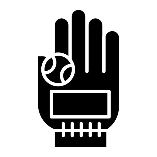 Baseball glove Glyph Icon