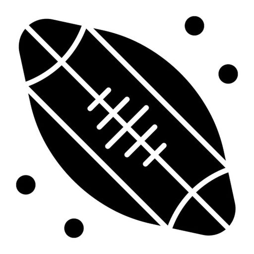 Football Glyph Icon | Fathers Day