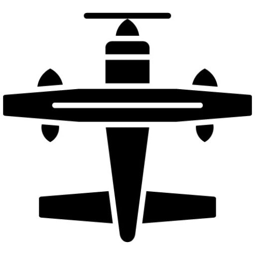Seaplane Glyph Icon | Coastline