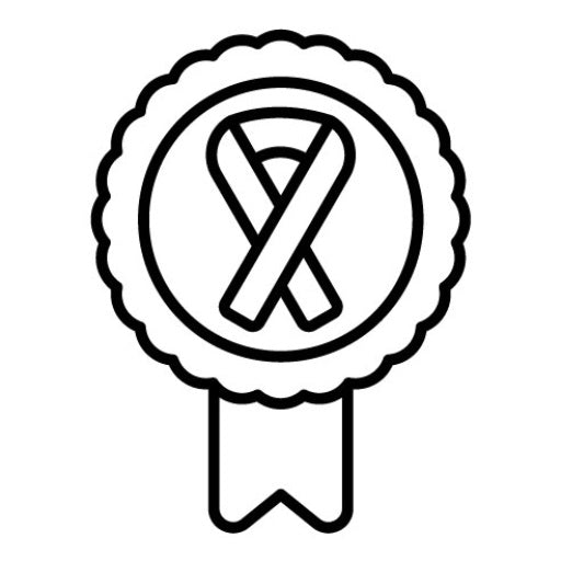 Cancer Ribbon Badge Icon