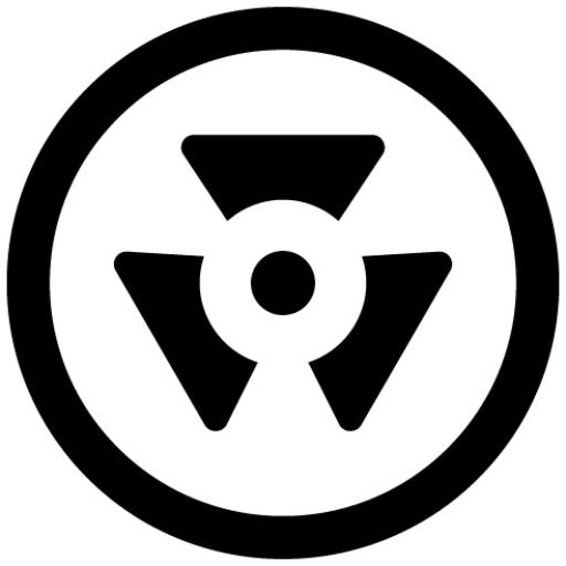 Radiation Symbol Glyph Icon