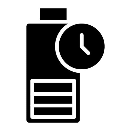 Battery Duration Glyph Icon
