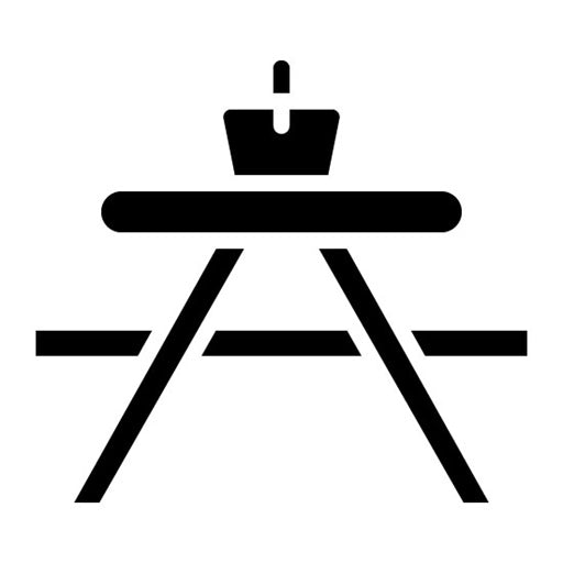Picnic of Table Glyph Icon