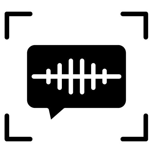 Voice Recognition Glyph Icon