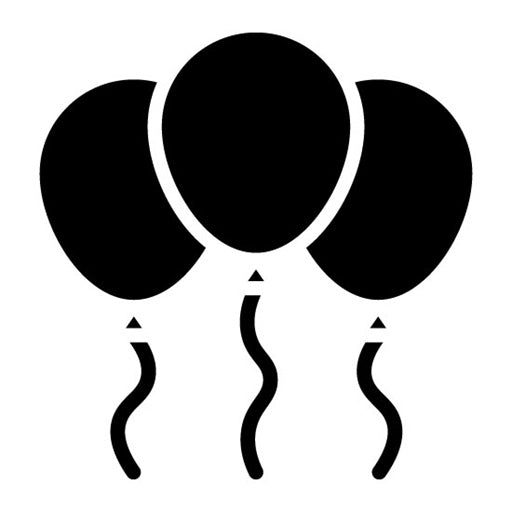Balloon Glyph Icon | Baby Shower