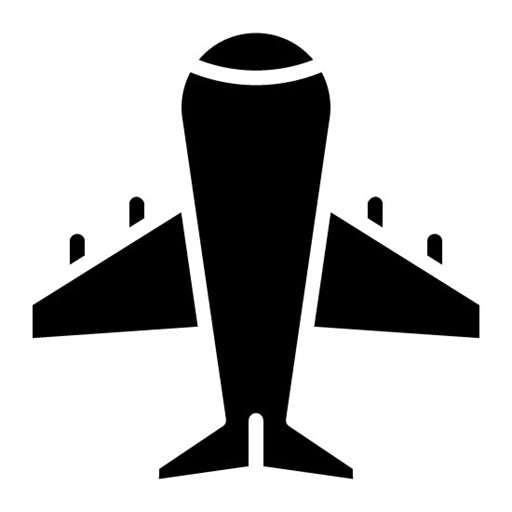 Jet Plane Glyph Icon