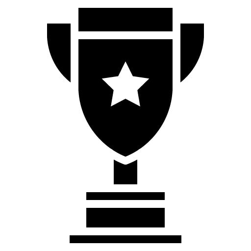 Trophy Glyph Icon | Volleyball