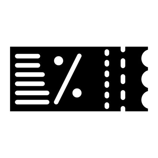 Dining Coupons Glyph Icon