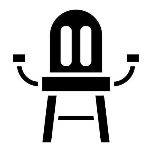 Chair Glyph Icon | Retro