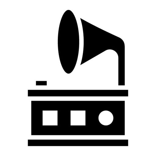 Gramophone Glyph Icon | Retro