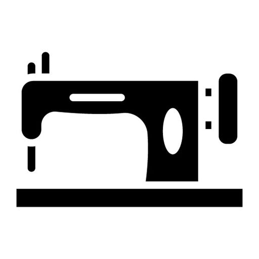 Sewing Machine Glyph Icon | Retro