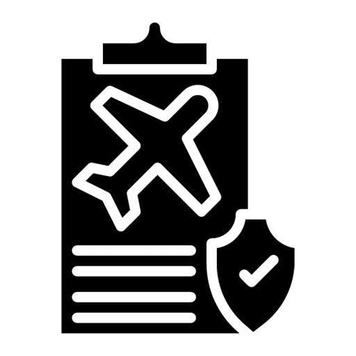 Travel Insurance Glyph Icon