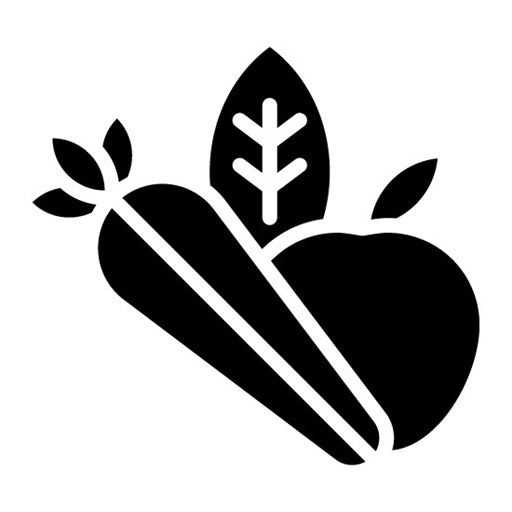 Organic Food Glyph Icon