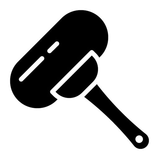 Lint Roller Glyph Icon