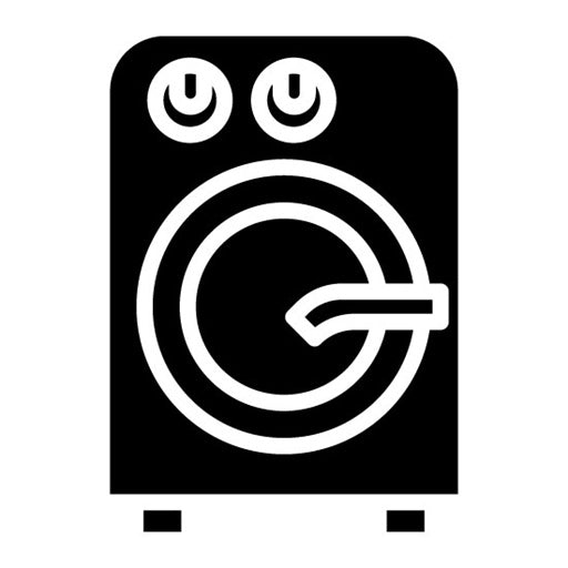 Washing Machine Glyph Icon | Laundry