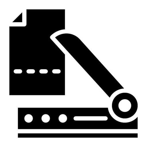 Cut Paper Glyph Icon