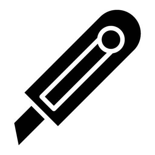 Paper Cutter Glyph Icon