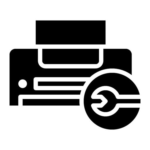 Printer Maintenance Glyph Icon