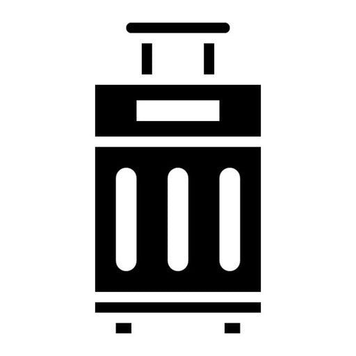 Luggage Glyph Icon | Railway
