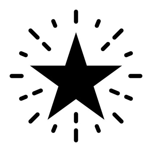Glowing Star Glyph Icon | Carnival